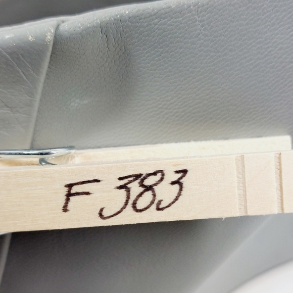 Type Z Gray Leather Slip On High Platform Wedge Heeled Boots F383 - Picture 13 of 13